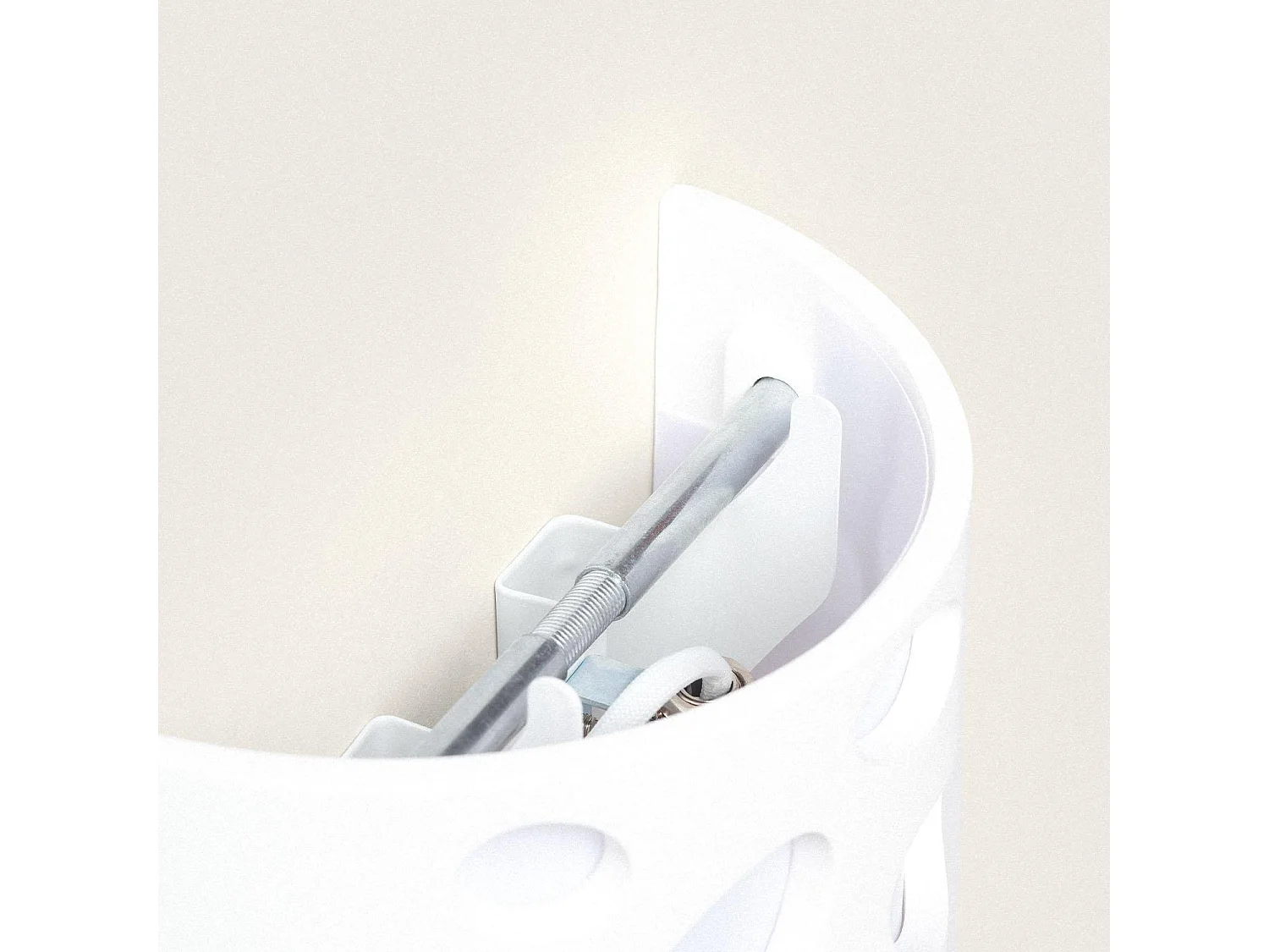 Applique Murale Plâtre Yeso Hole Blanc