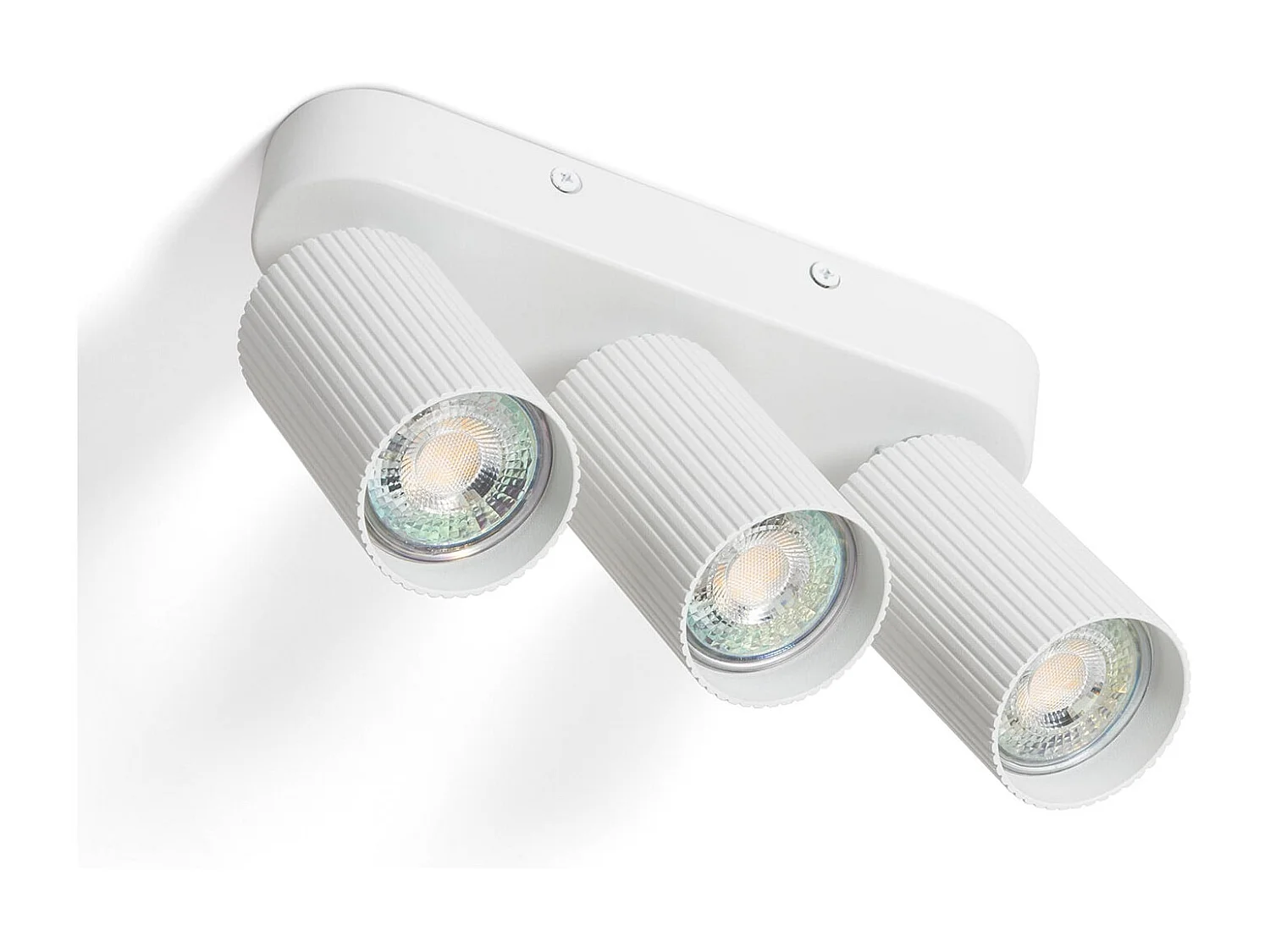 Applique da Soffitto Alluminio Aritz 3 Faretti Bianco