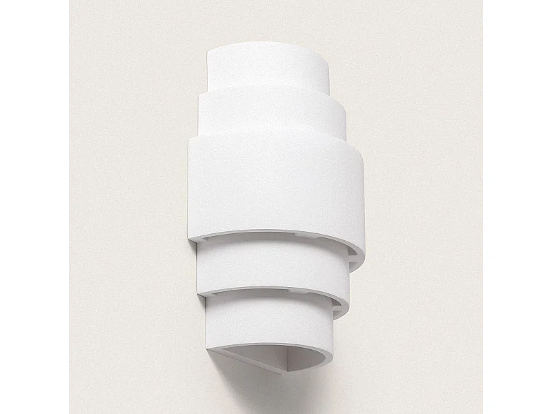 Aplique de Pared Yeso Batril Blanco