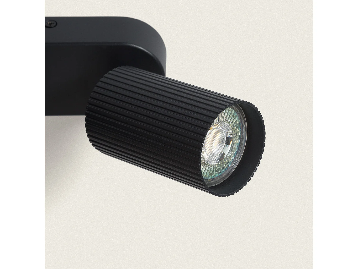 Applique da Soffitto Alluminio Aritz 3 Faretti Nero