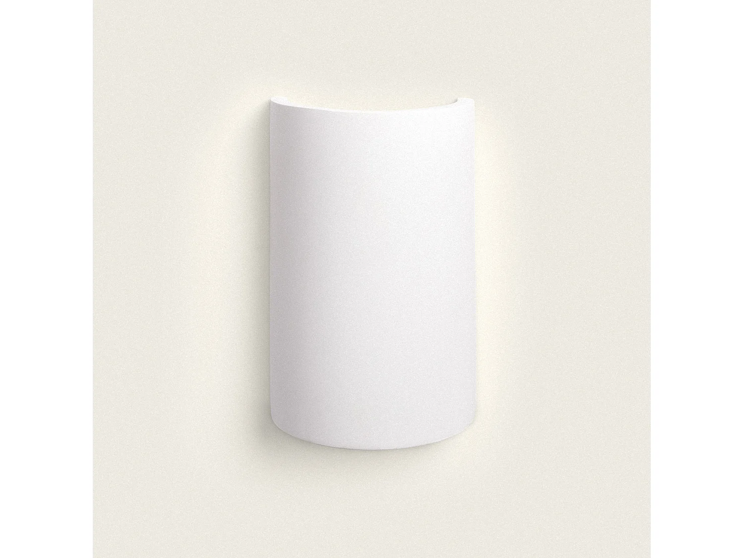 Applique Murale Plâtre Dupmy Round Blanc