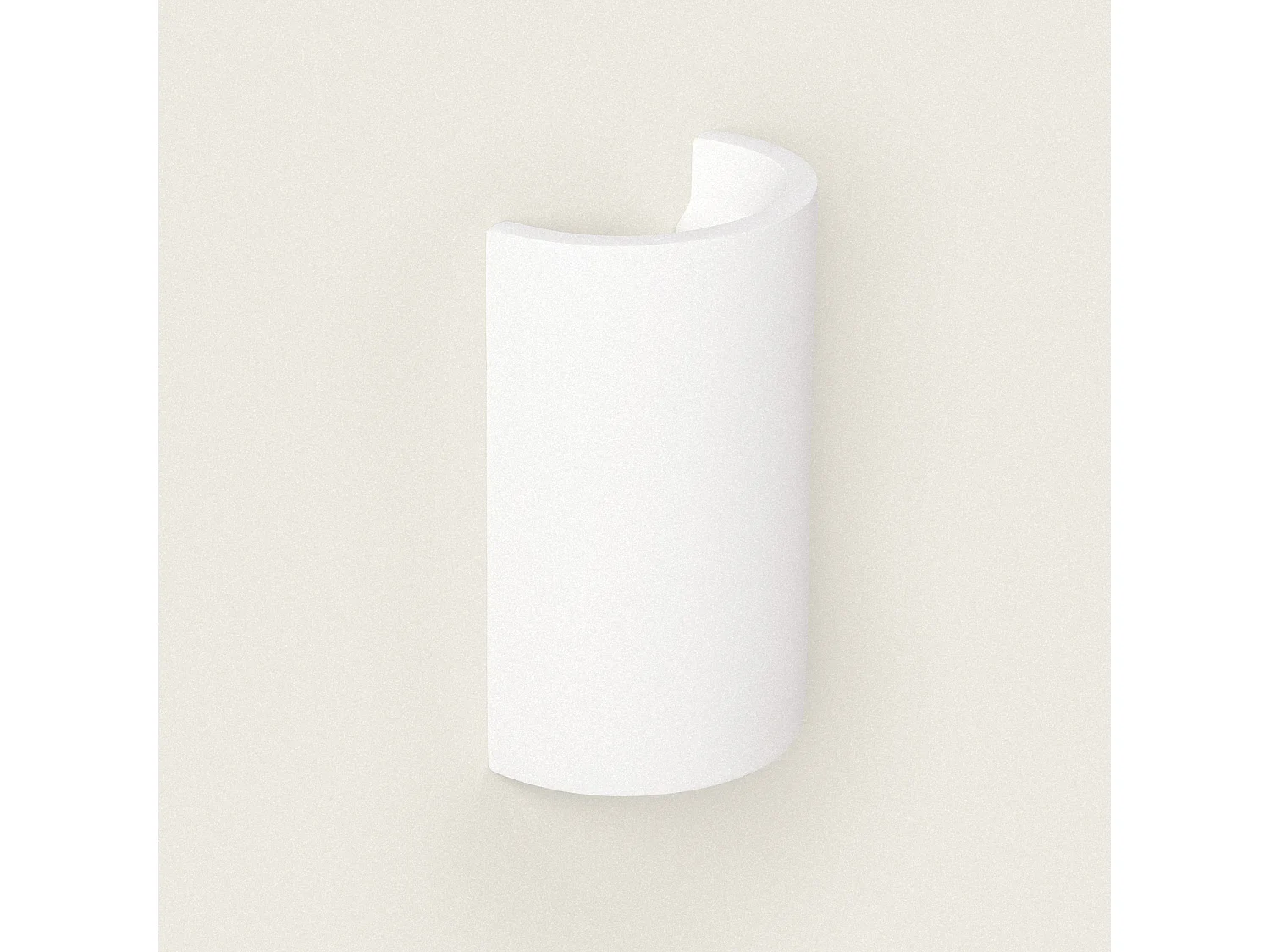 Applique Murale Plâtre Dupmy Round Blanc