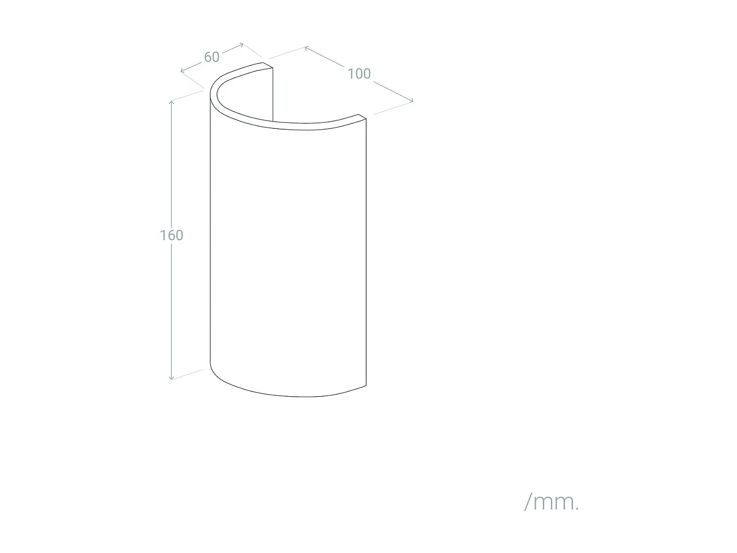 Applique Murale Plâtre Dupmy Round Blanc