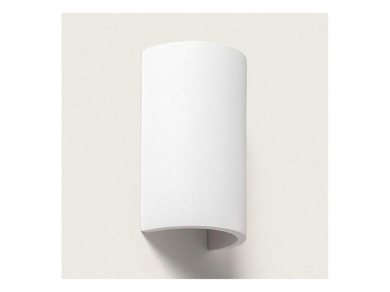 Applique Murale Plâtre Dupmy Round Blanc