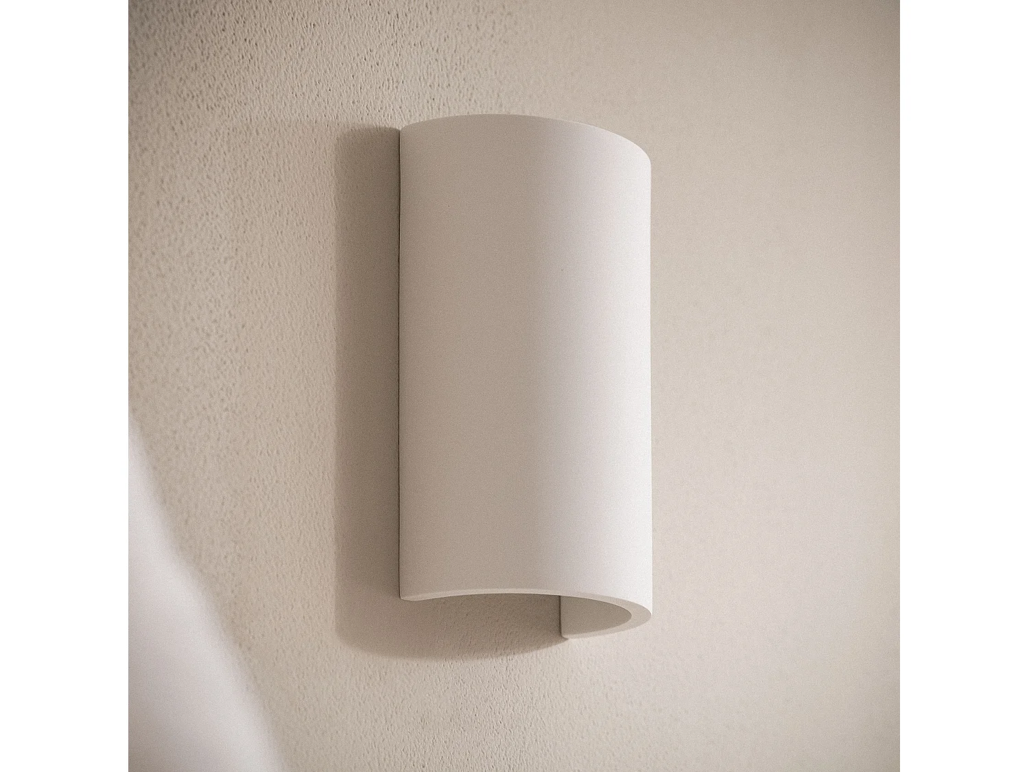 Applique Murale Plâtre Dupmy Round Blanc