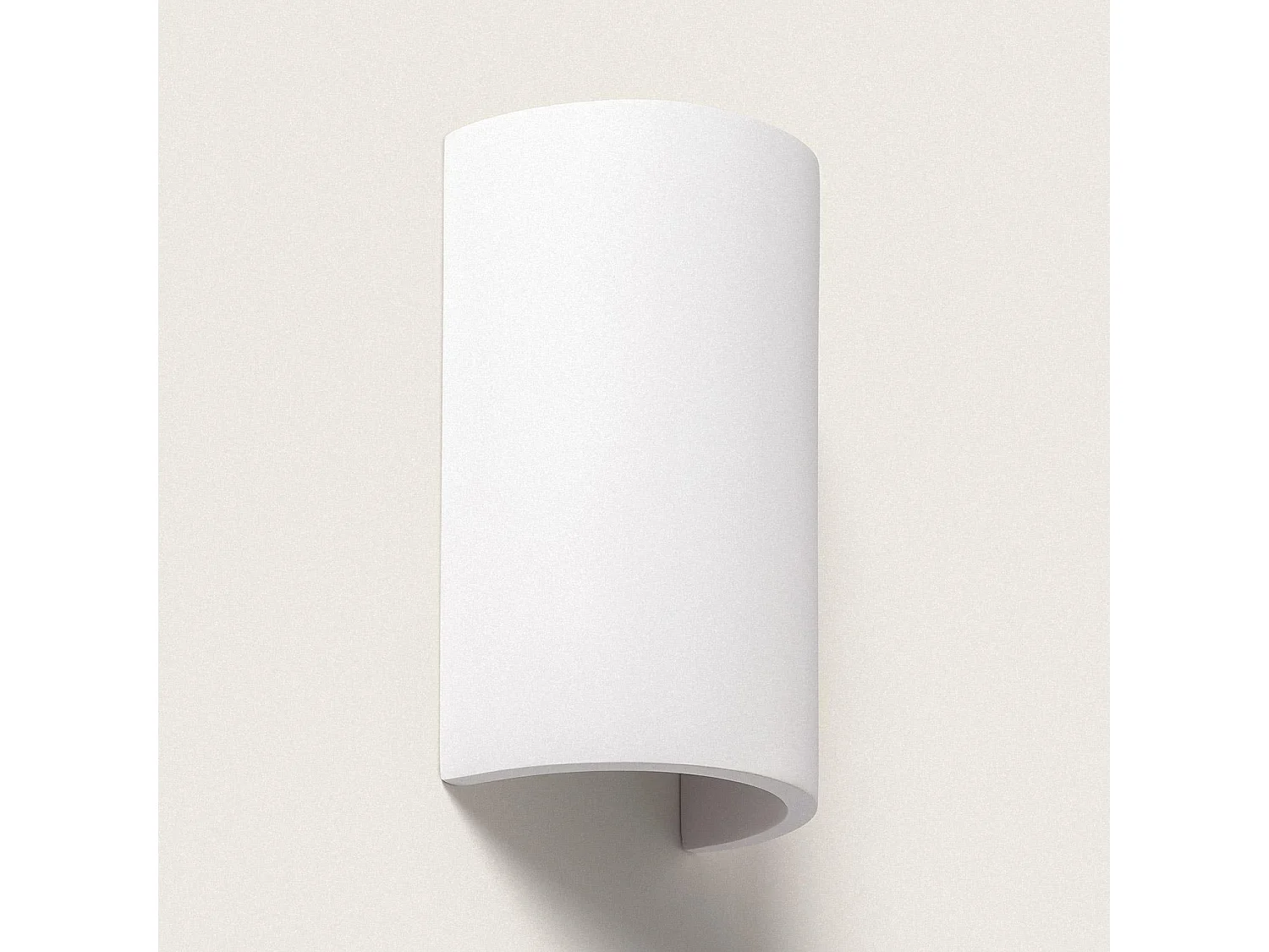 Applique Murale Plâtre Dupmy Round Blanc