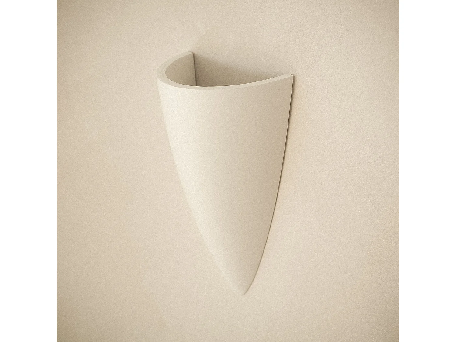 Applique Murale Plâtre Dupmy Torch Blanc