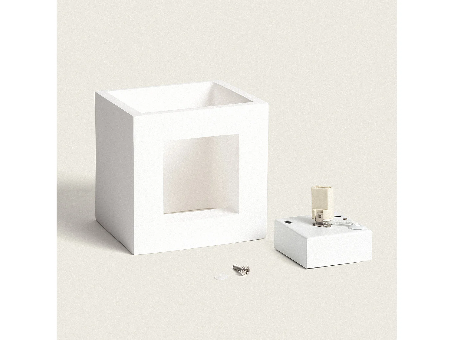 Applique Murale Plâtre Eros Blanc