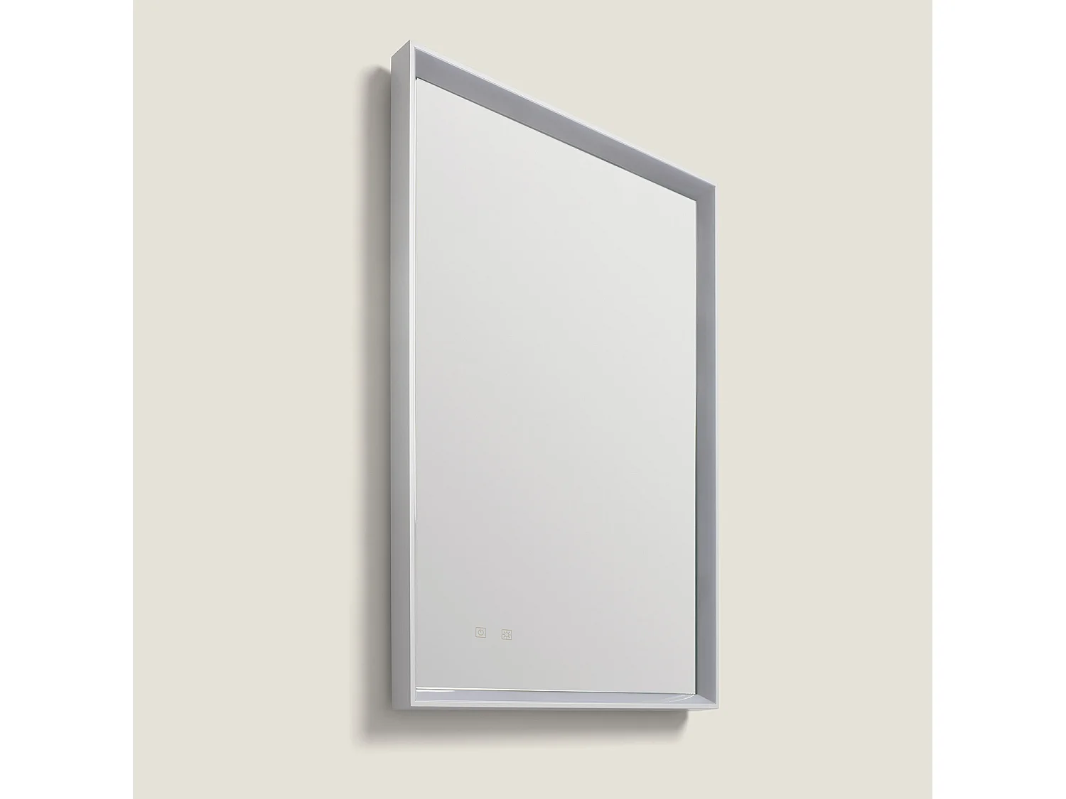 Miroir Salle de Bain avec Éclairage LED Anti-buée 80x60 cm Maia Sélectionnable (chaud-neutre-froid)
