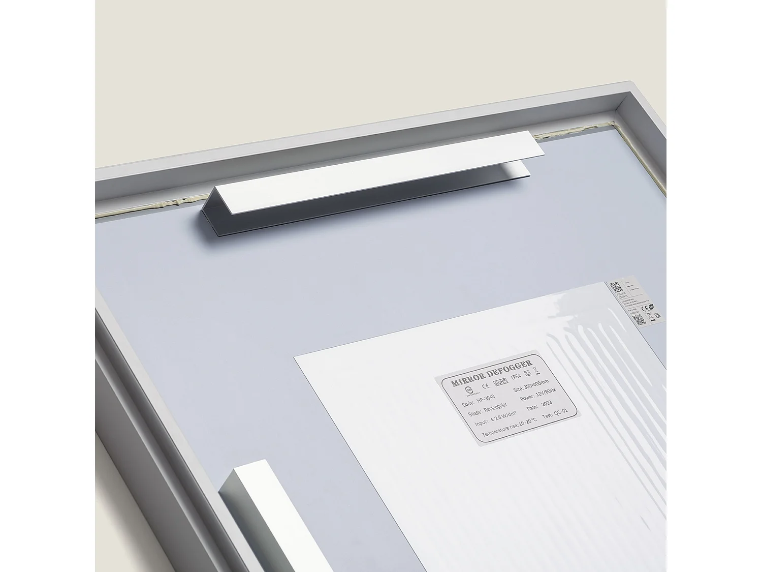 Miroir Salle de Bain avec Éclairage LED Anti-buée 80x60 cm Maia Sélectionnable (chaud-neutre-froid)