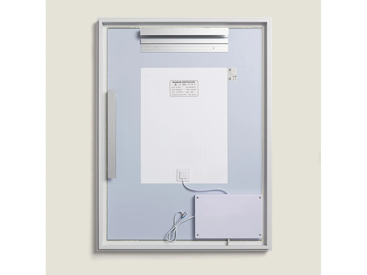 Miroir Salle de Bain avec Éclairage LED Anti-buée 80x60 cm Maia Sélectionnable (chaud-neutre-froid)