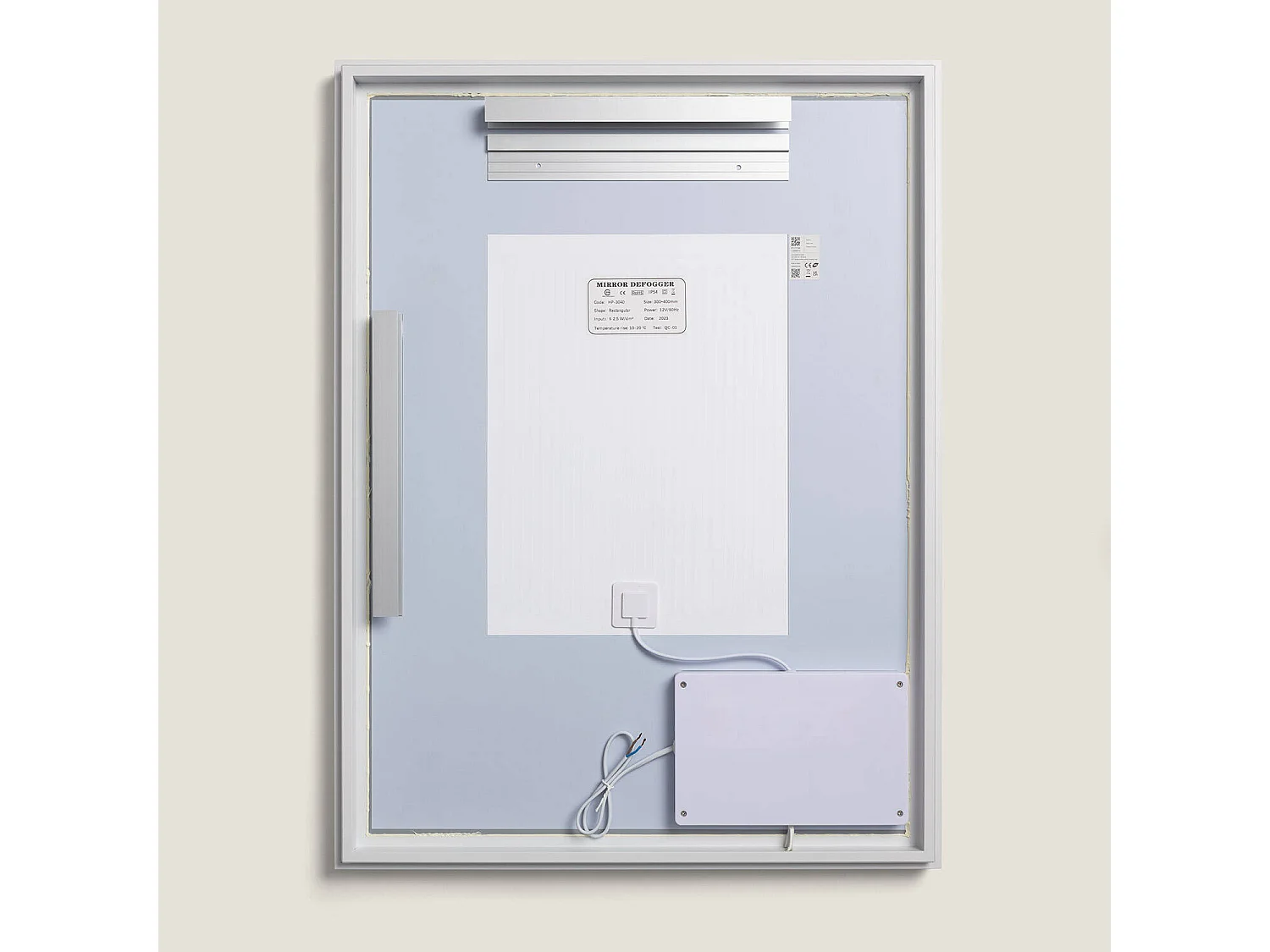 Miroir Salle de Bain avec Éclairage LED Anti-buée 80x60 cm Maia Sélectionnable (chaud-neutre-froid)