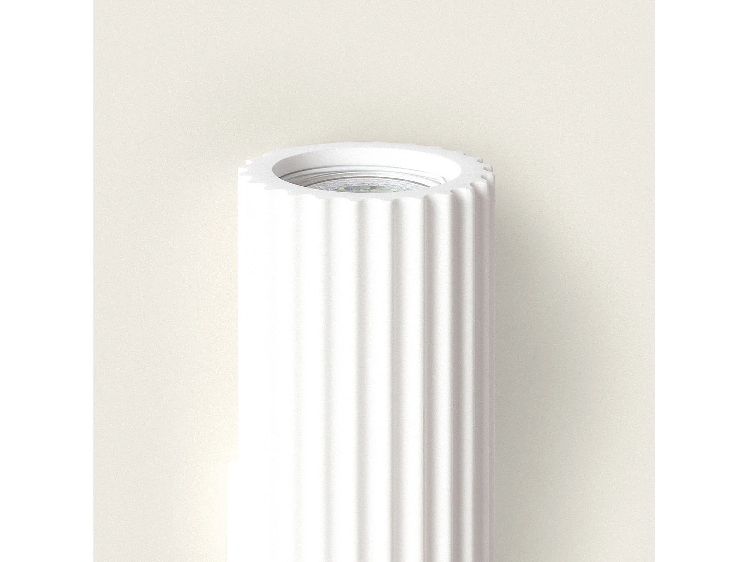 Aplique de Pared Yeso Colum Blanco