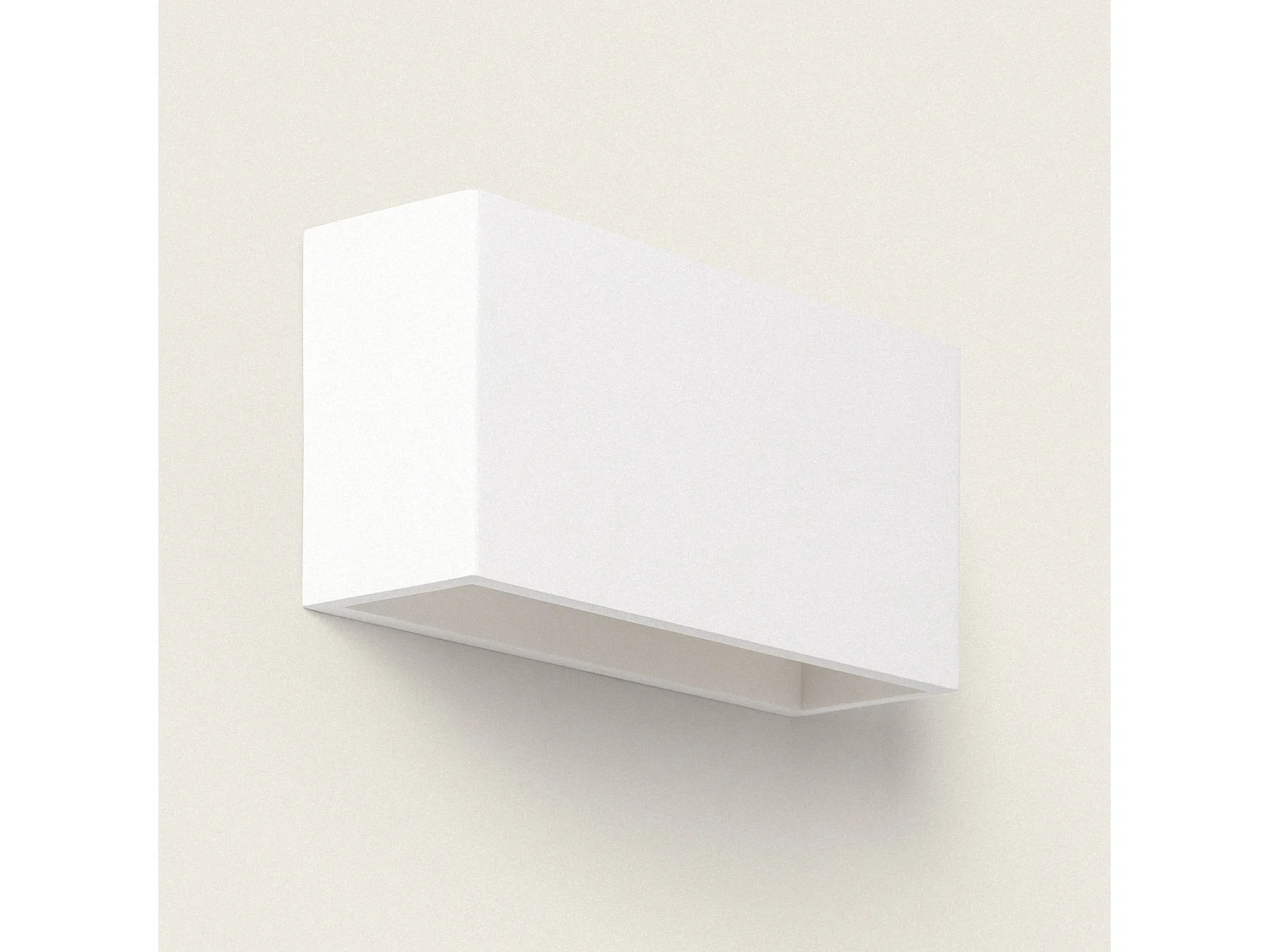 Applique Murale Plâtre Ebin Square  Blanc
