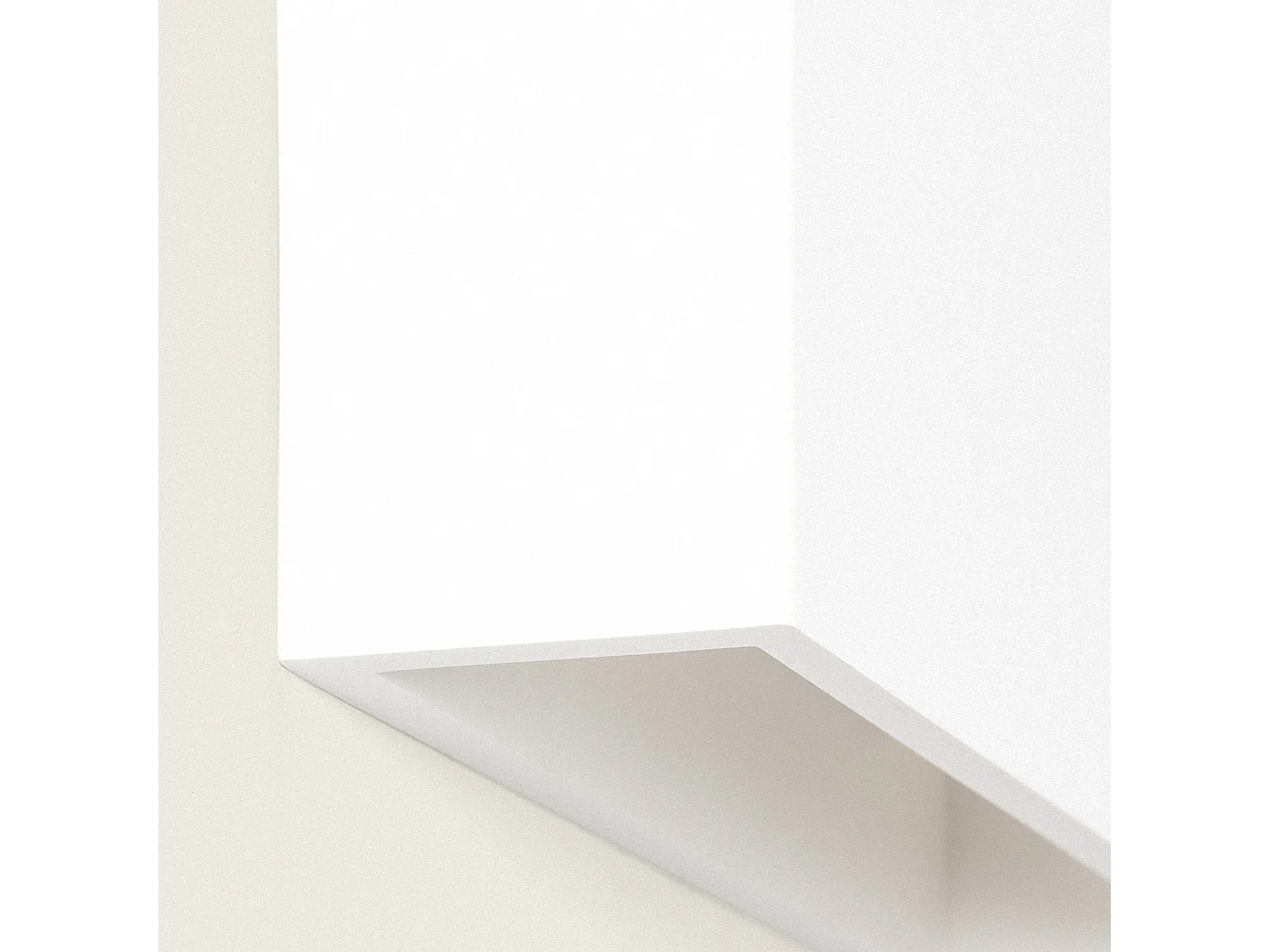 Applique Murale Plâtre Ebin Square  Blanc
