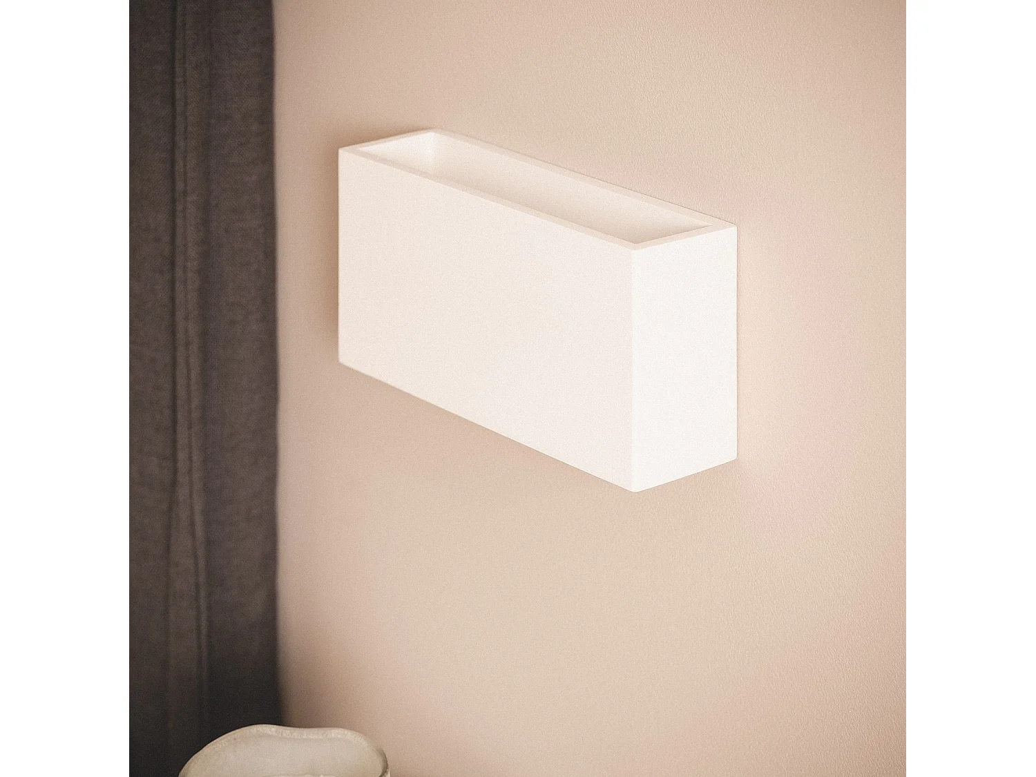 Applique Murale Plâtre Ebin Square  Blanc