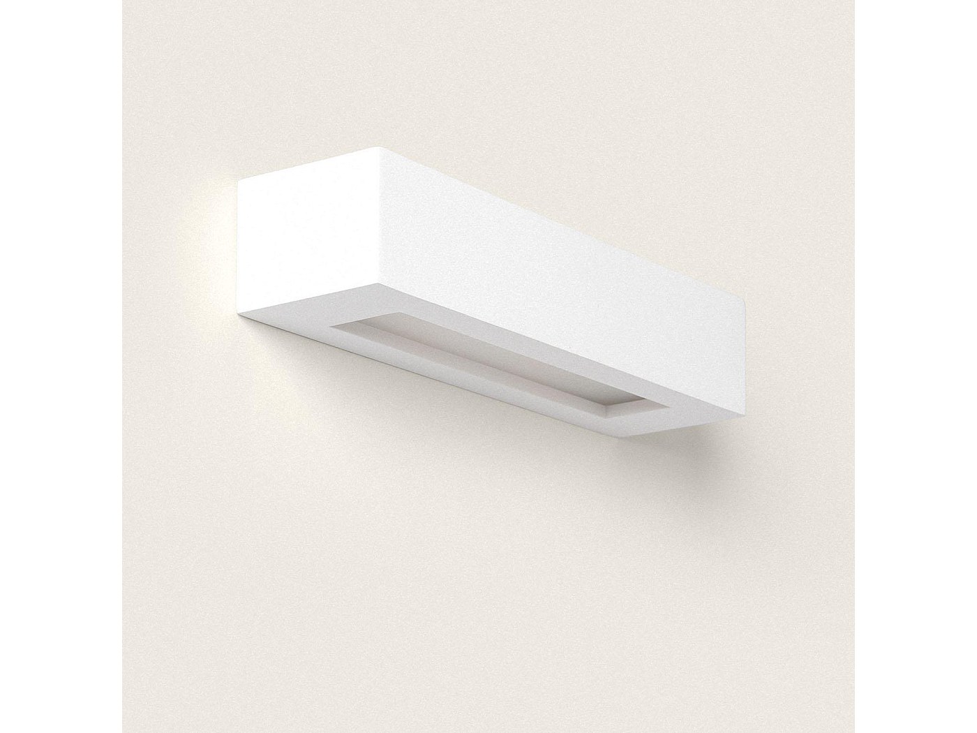 Lindby applique murale Heiko, set de 3, up/down, plâtre, blanc