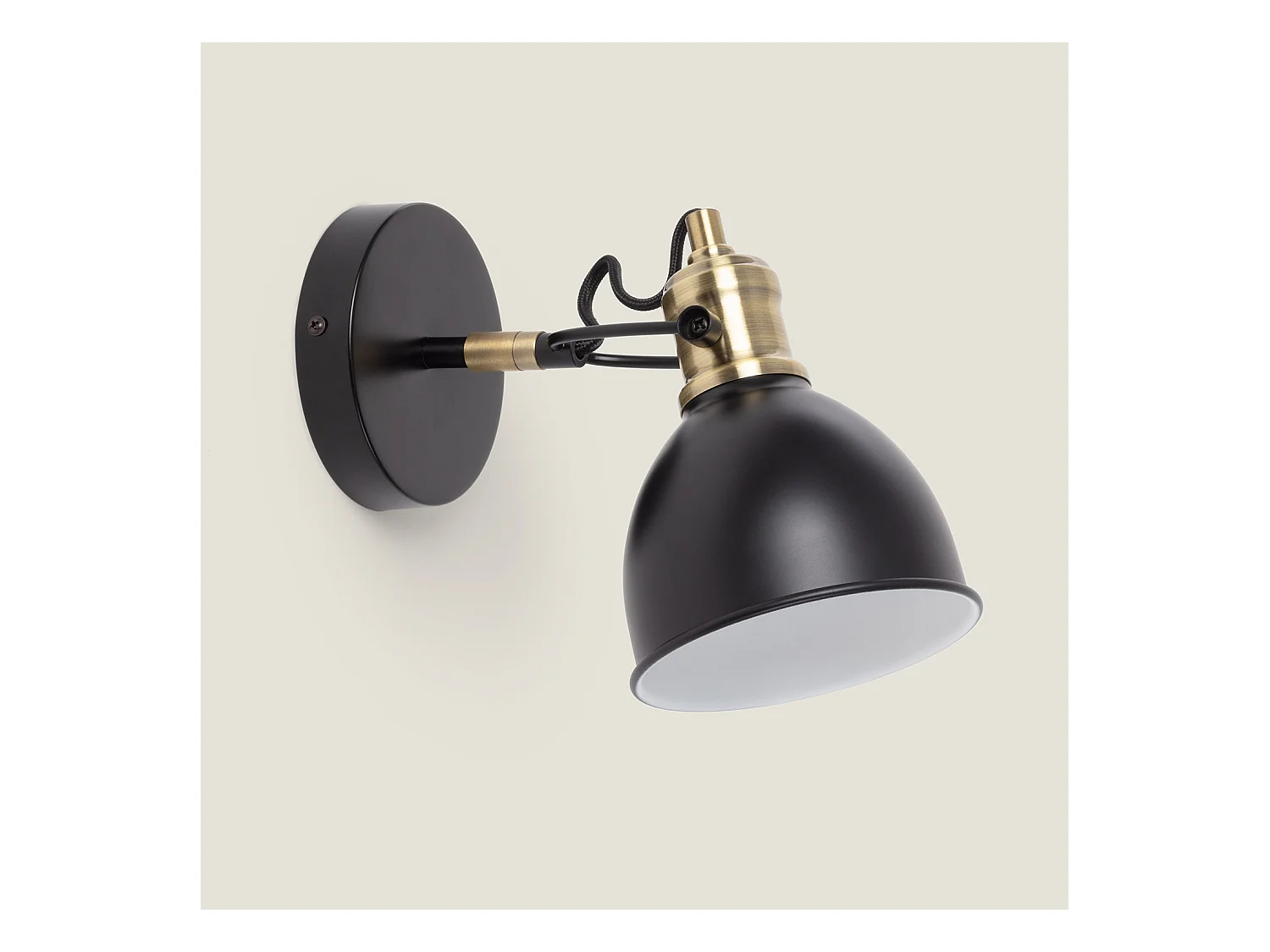 Lampada da Parete Metallo Louise Nero