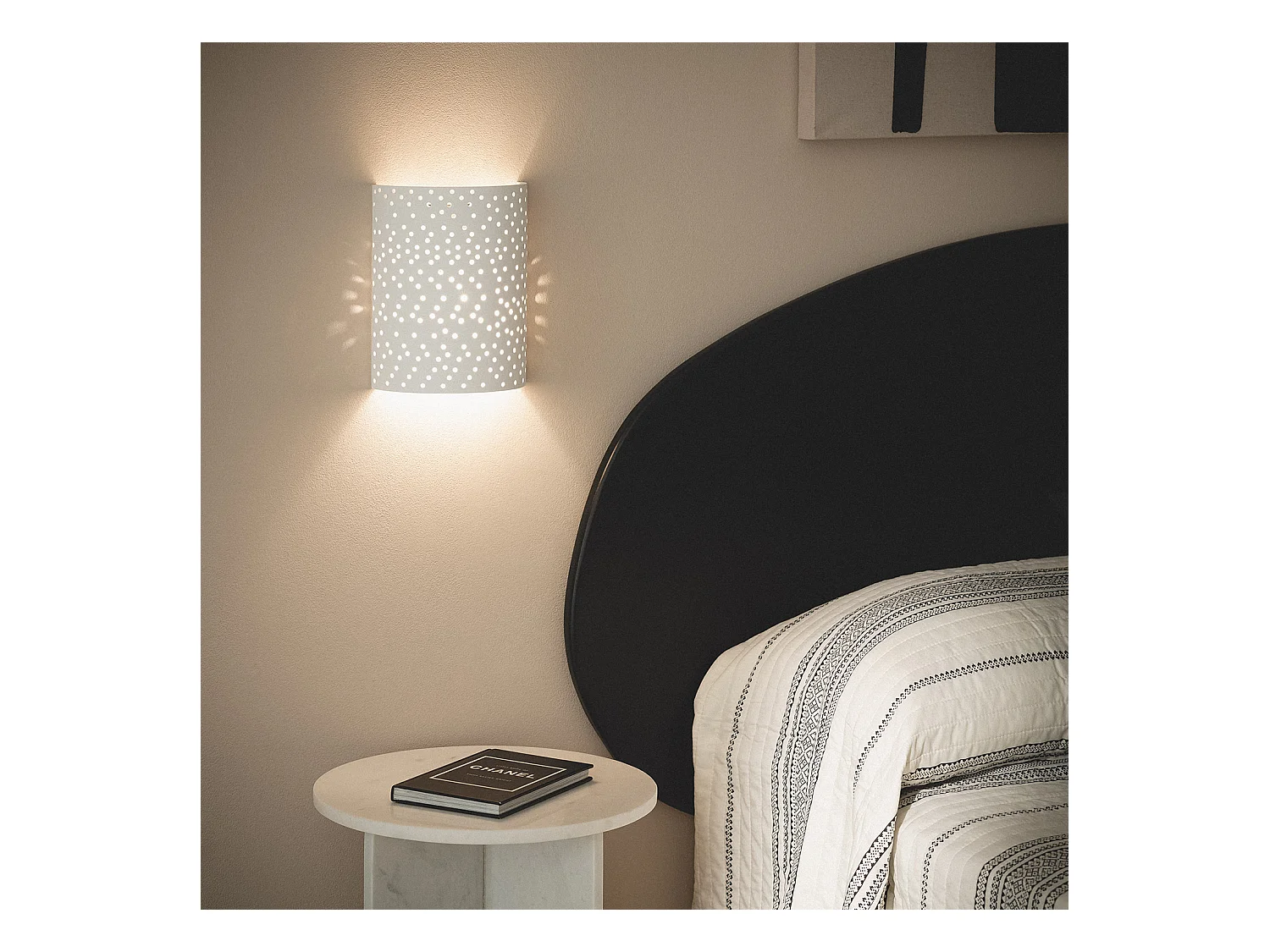Applique Murale Plâtre Hole Multi  Blanc