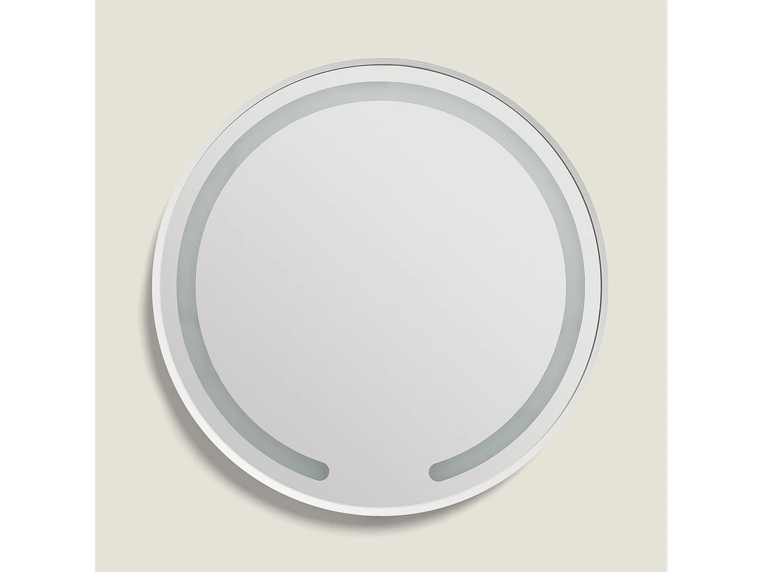 Miroir Salle de Bain avec Éclairage LED Anti-buée Ø60 cm Nour Sélectionnable (chaud-neutre-froid)