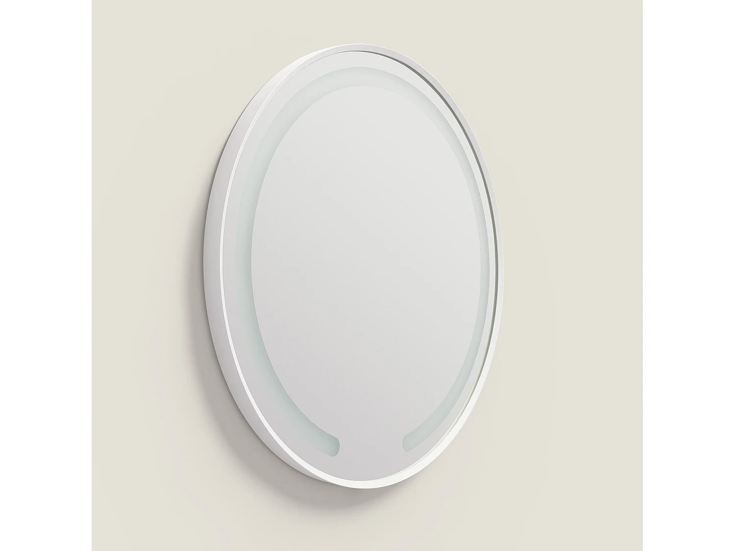 Espejo Baño con Luz LED y Antivaho Ø60 cm Nour Seleccionable (Cálido-Neutro-Frío)