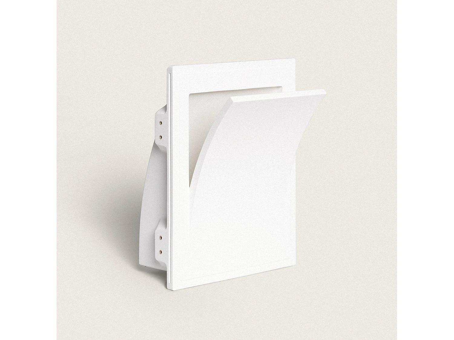 Applique Murale Intégration Plâtre/Placo pour Ampoule LED E14 Découpe 313x253 mm Blanc