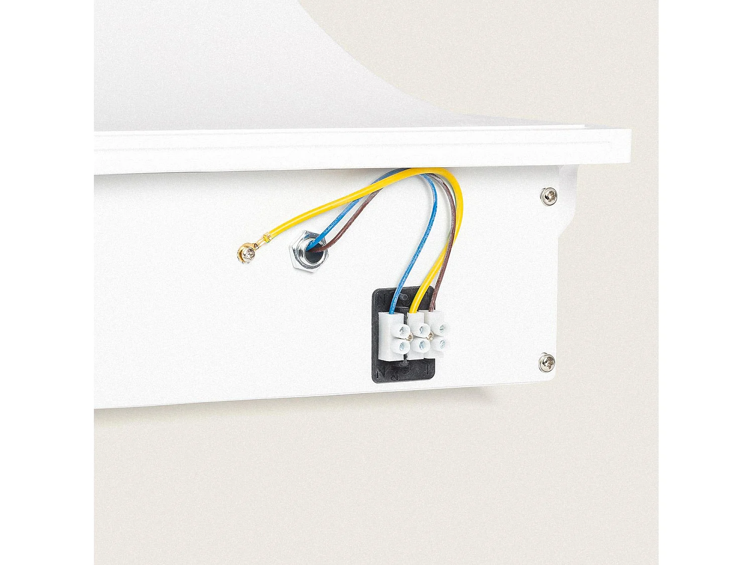 Applique Murale Intégration Plâtre/Placo pour Ampoule LED E14 Découpe 313x253 mm Blanc