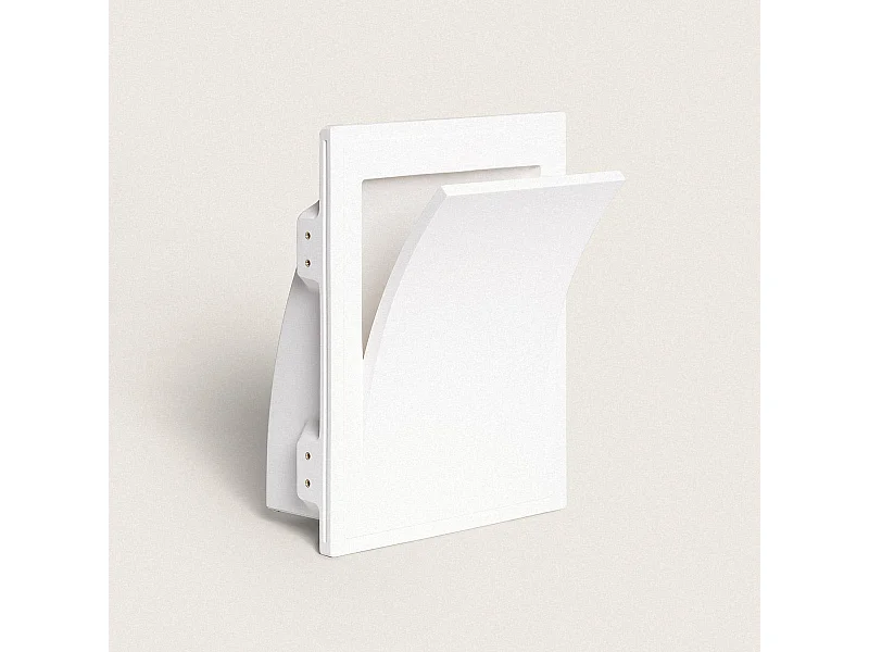Applique Murale Intégration Plâtre/Placo pour Ampoule LED E14 Découpe 313x253 mm Blanc