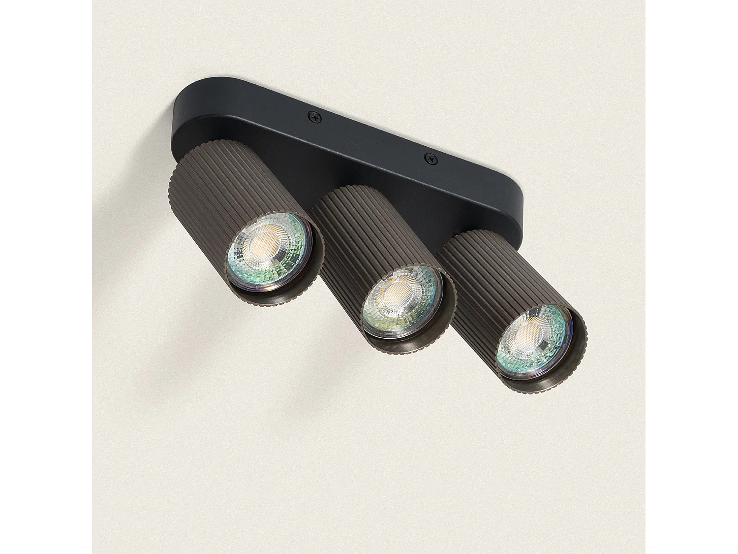 Plafonnier Aluminium Aritz 3 Spots Bronze