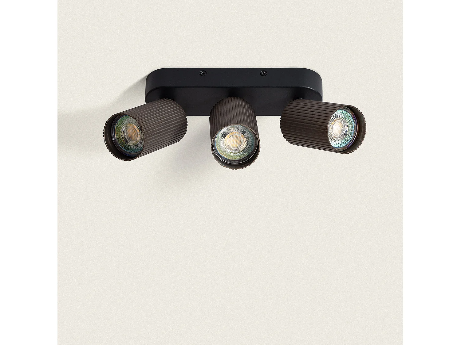 Plafonnier Aluminium Aritz 3 Spots Bronze