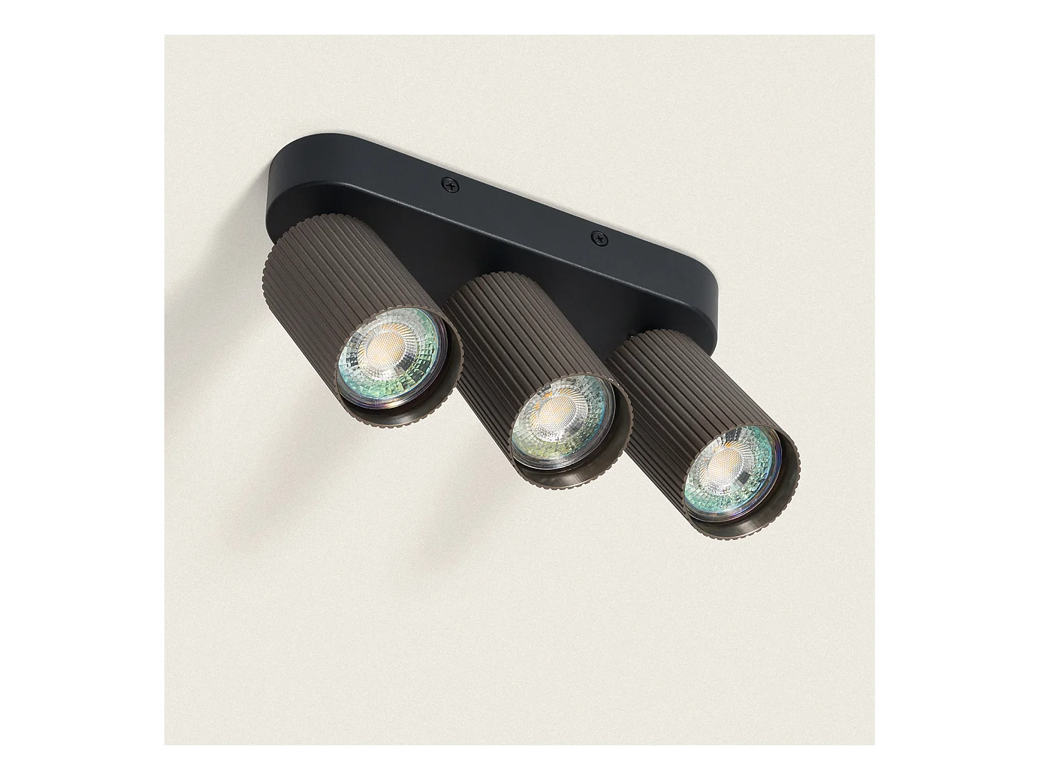 Plafonnier Aluminium Aritz 3 Spots Bronze