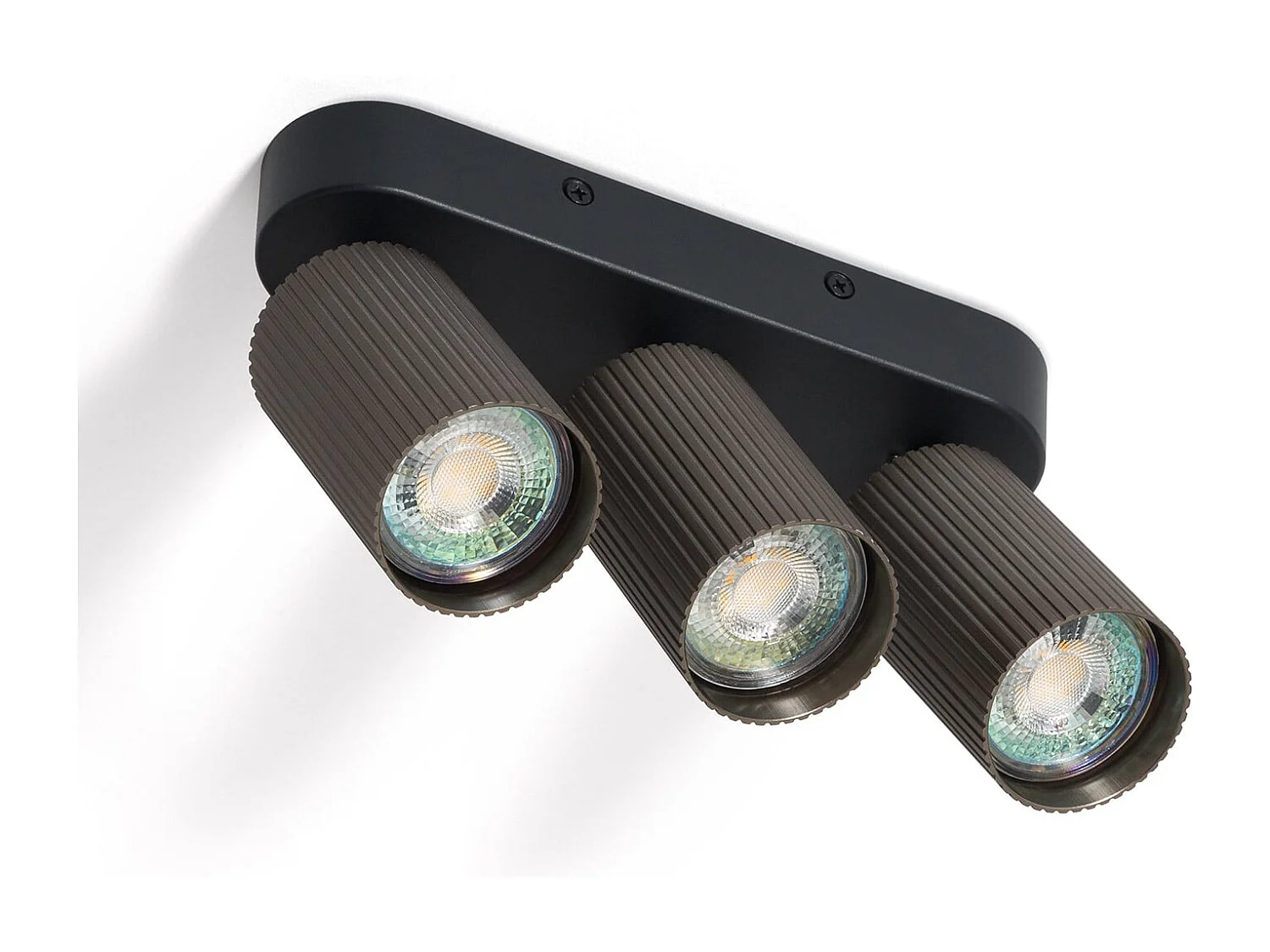 Applique da Soffitto Alluminio Aritz 3 Faretti Bronzo