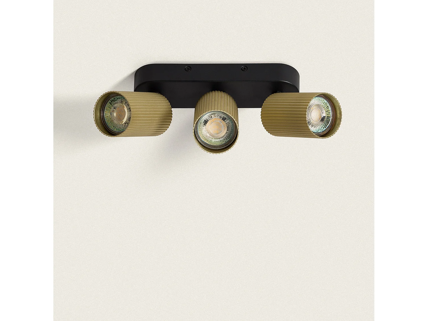 Applique da Soffitto Alluminio Aritz 3 Faretti Oro