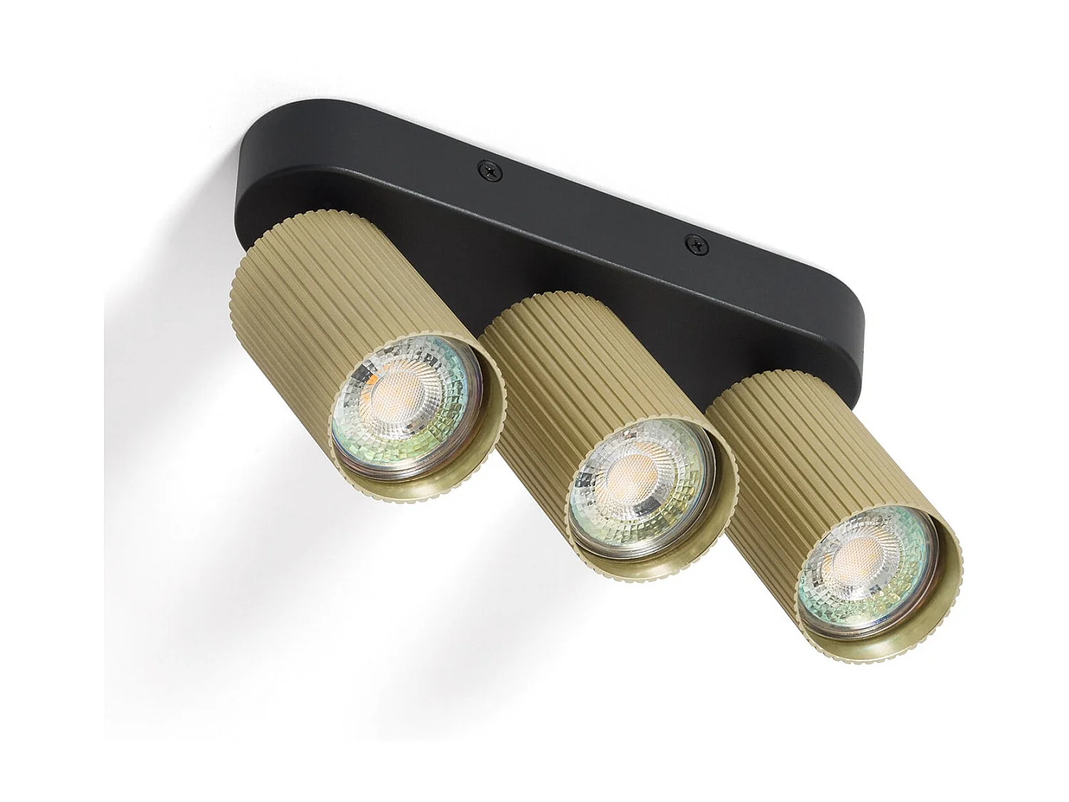 Applique da Soffitto Alluminio Aritz 3 Faretti Oro