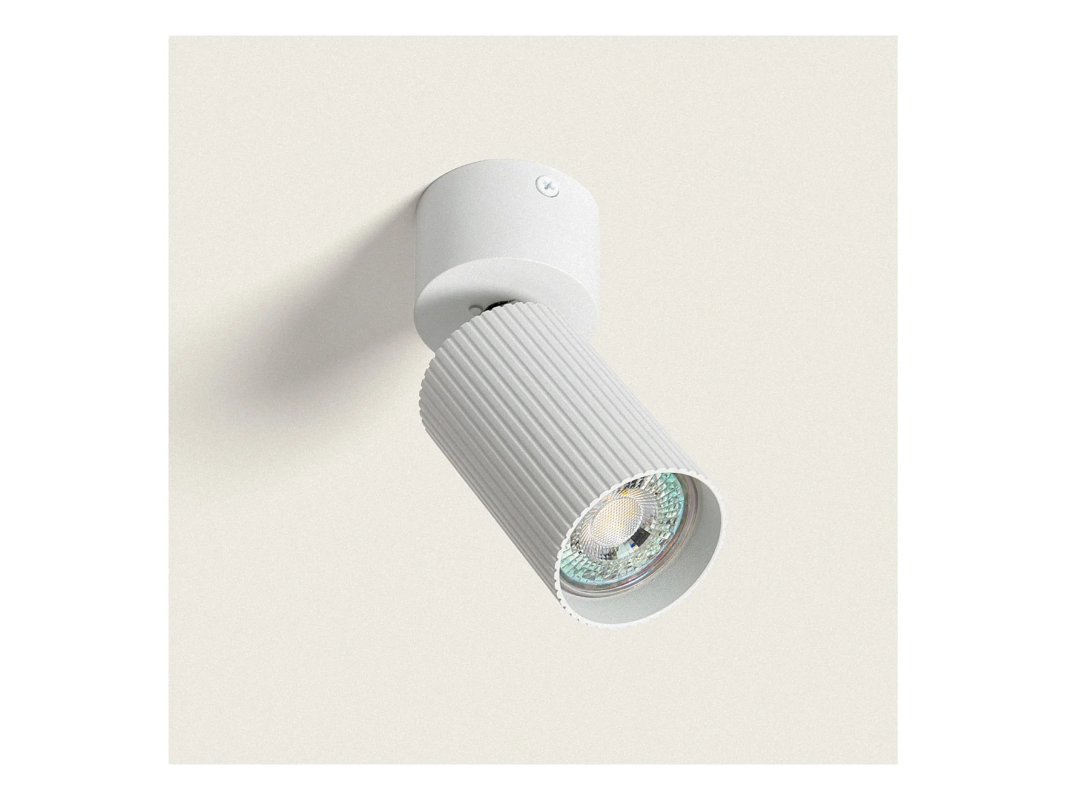 Plafonnier Aluminium Aritz 1 Spot Blanc