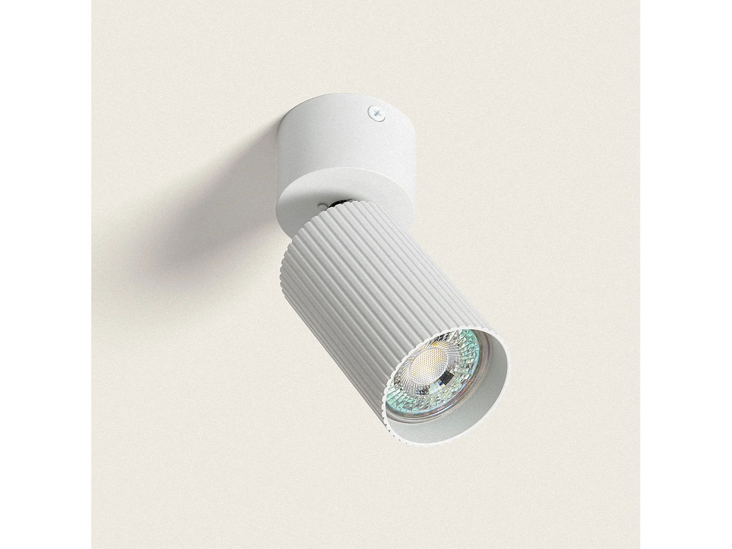 Plafonnier Aluminium Aritz 1 Spot Blanc