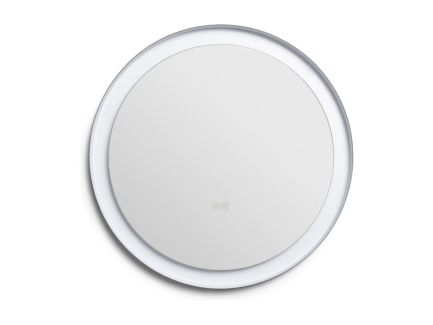Miroir Salle de Bain avec Éclairage LED Anti-buée Ø60 cm Nahia Sélectionnable (chaud-neutre-froid)