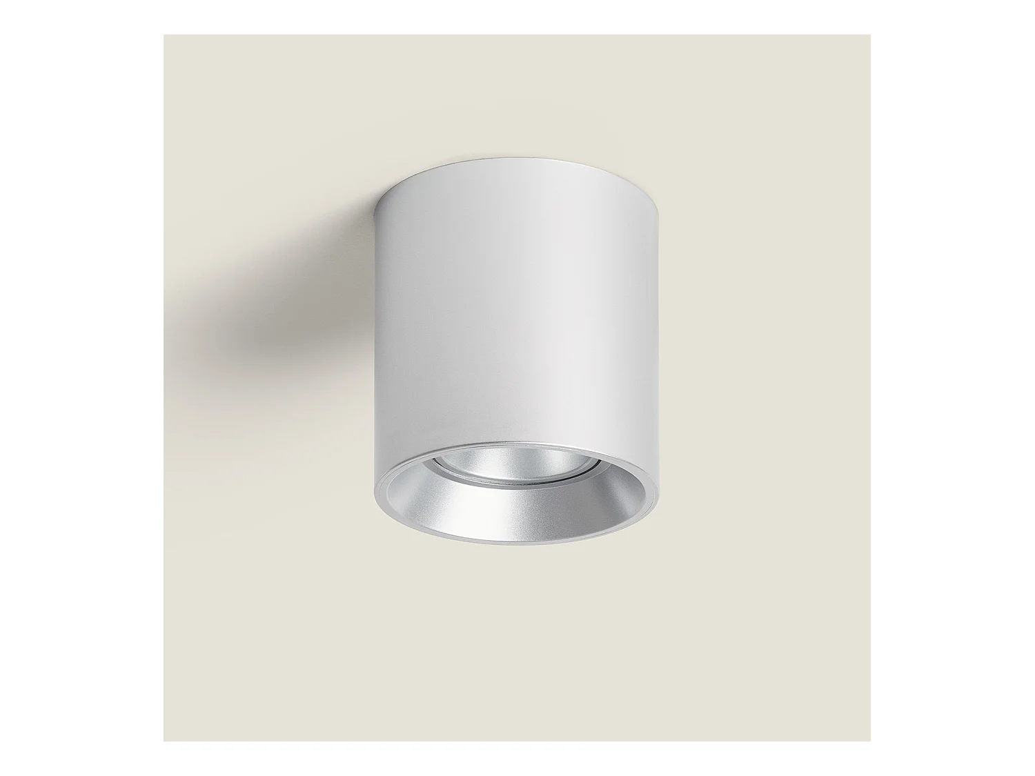 Plafonnier Blanc Quartz  Argent