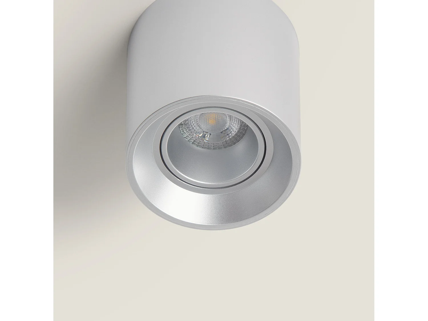 Plafonnier Blanc Quartz  Argent