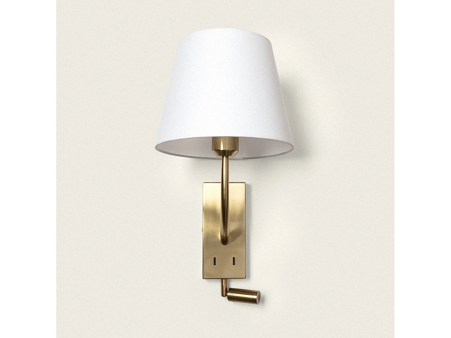 Lámpara de Pared con Luz de Lectura 2.5W Metal Gold-Teylo Conne
