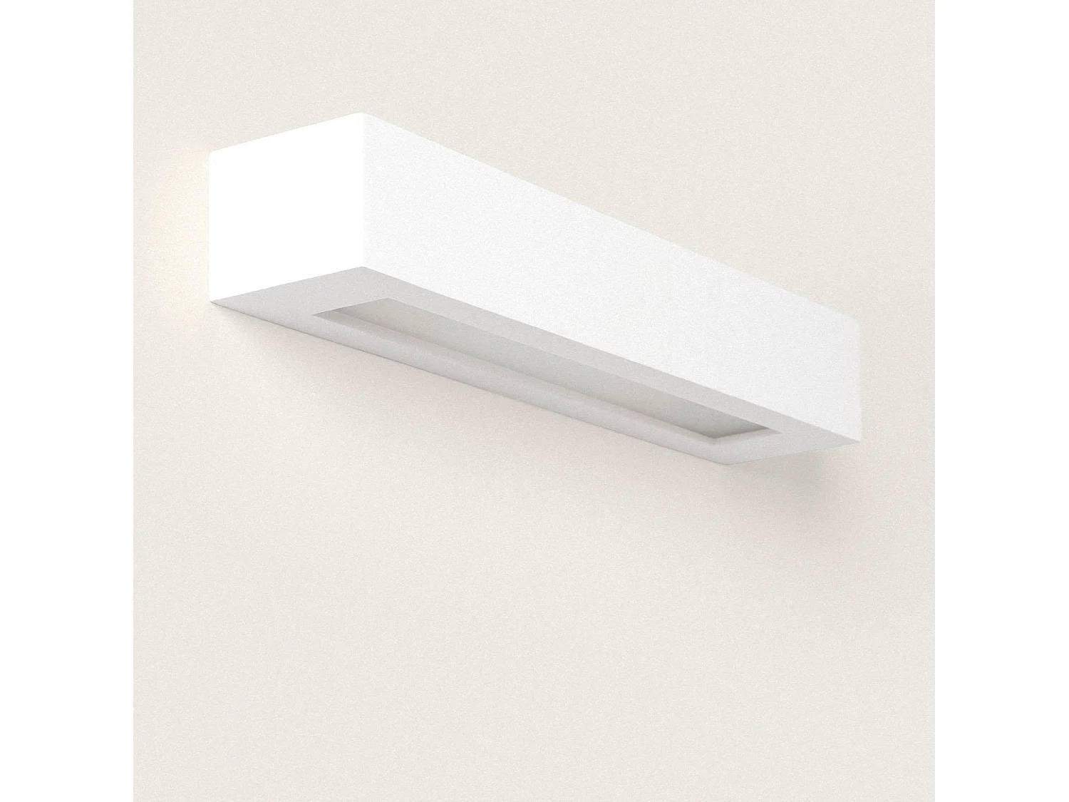 Applique da Parete Gesso Ruvil L Bianco