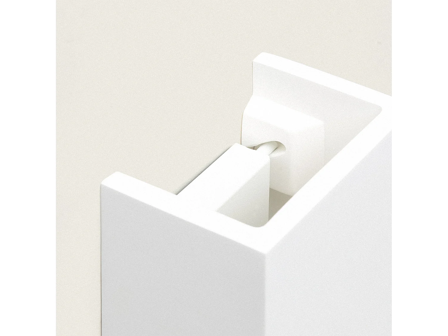 Applique da Parete Gesso Dupmy Square Bianco