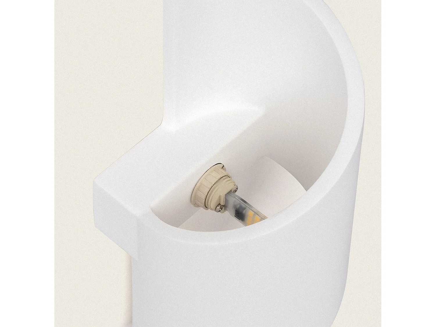 Applique Murale Plâtre Spiral Blanc