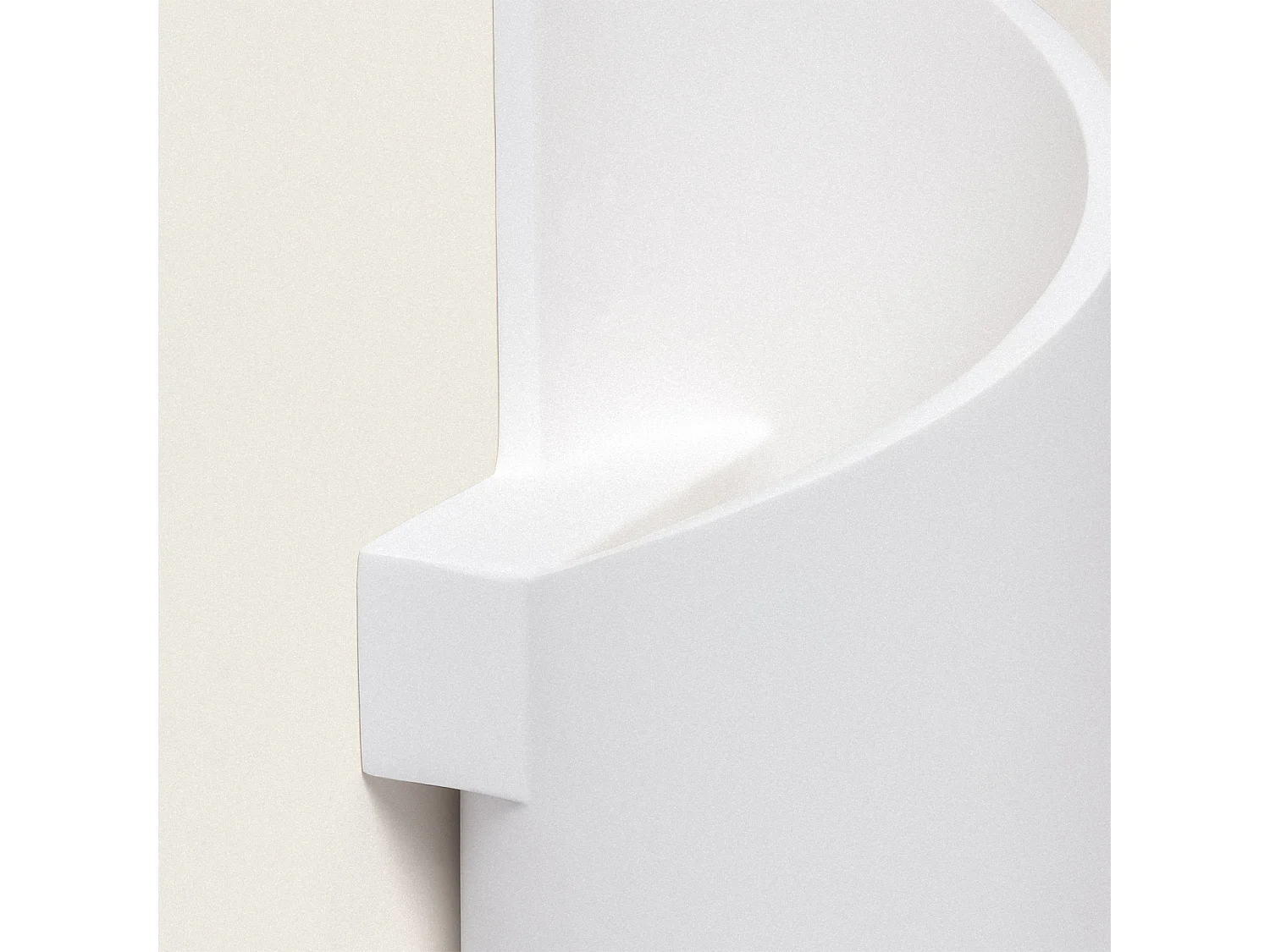 Applique Murale Plâtre Spiral Blanc