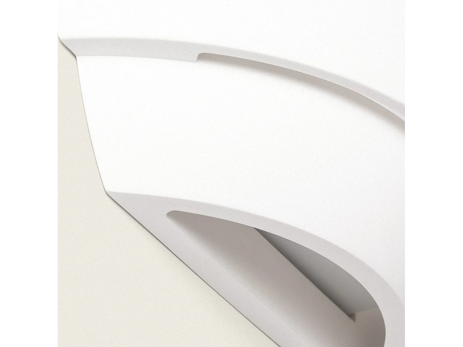 Applique da Parete Gesso Riben Bianco