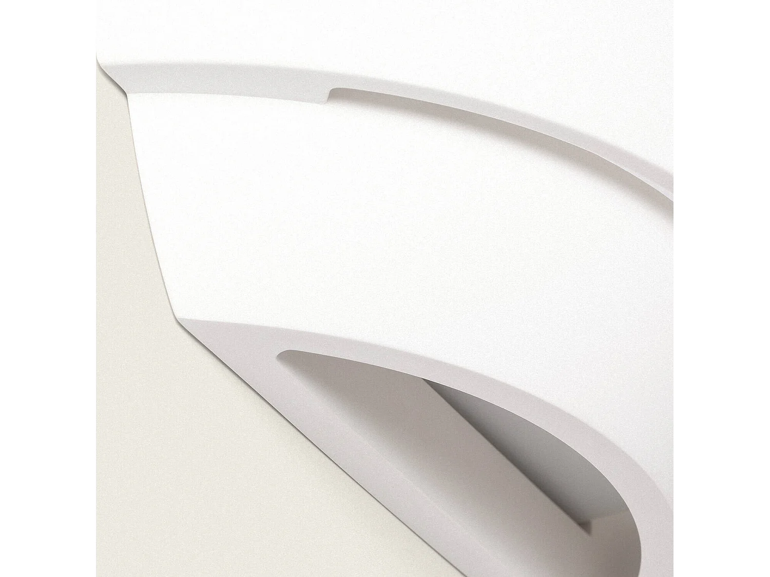 Applique da Parete Gesso Riben Bianco