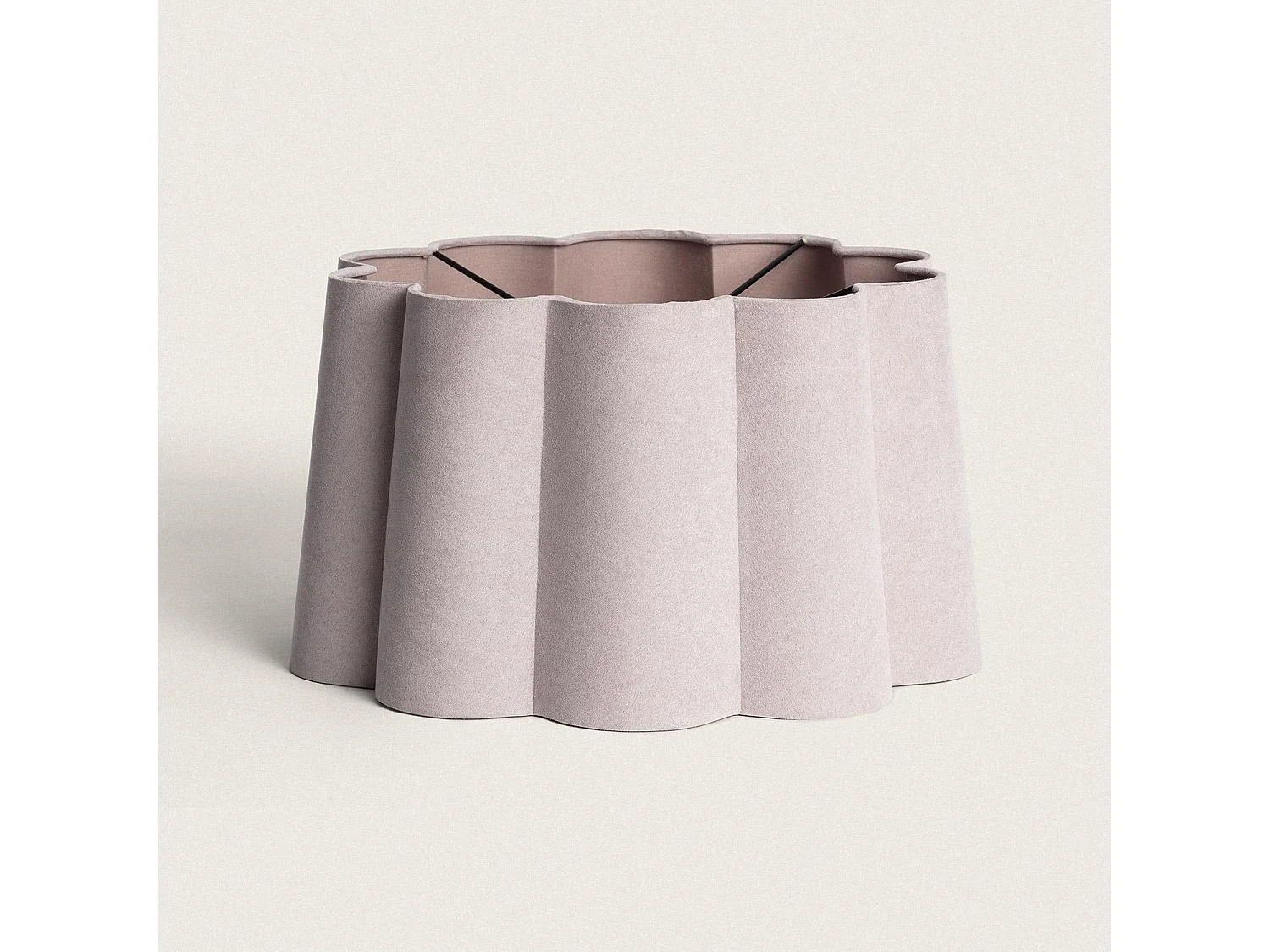 Abat-jour Lampe Lin Renatta Taupe