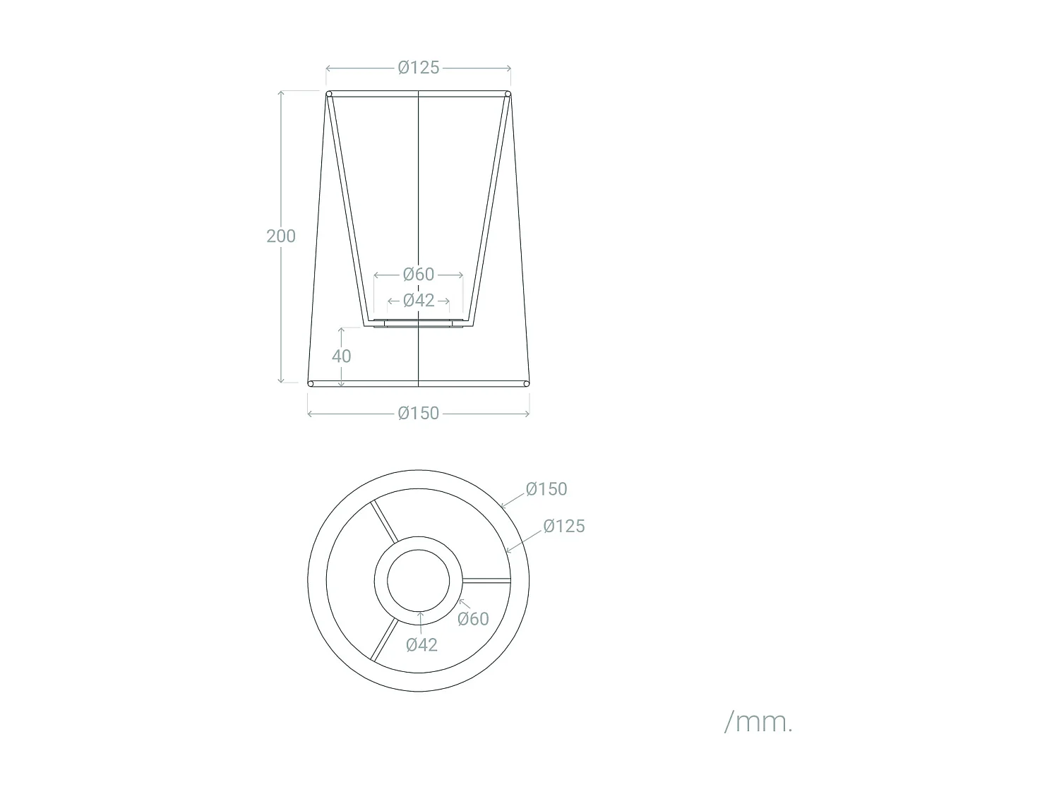 Pantalla Lámpara Tela Natya Negro