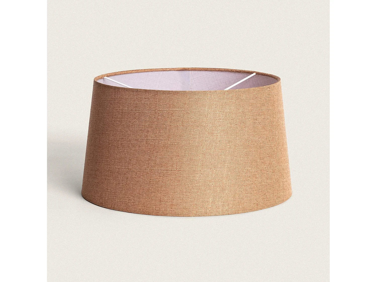 Pantalla Lámpara Lino Vonge Genoveva Marrón