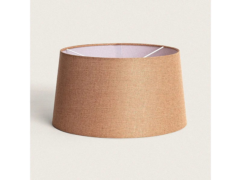 Pantalla Lámpara Lino Vonge Genoveva Marrón